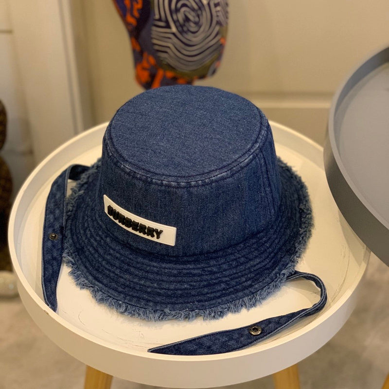 Side view of Burberry unisex cap