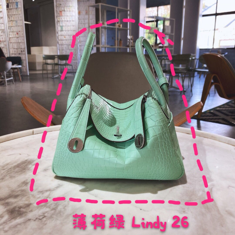 Modern bag shown from front angle
