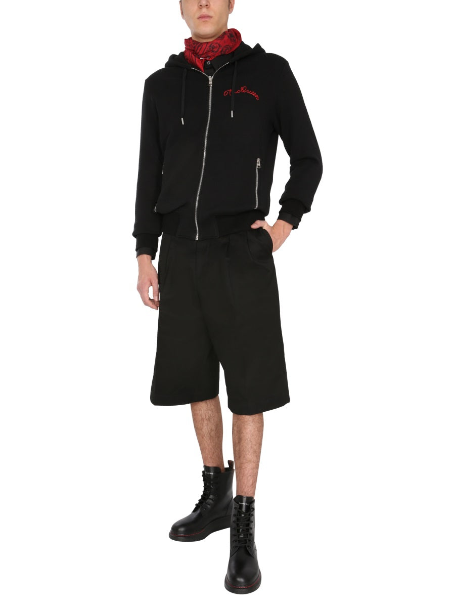 Alexander McQueen Hoodies? Alexander Mcqueen Men Hooded Sweatshirt With Zip Comfortable Luxury Streetwear Hoodie
