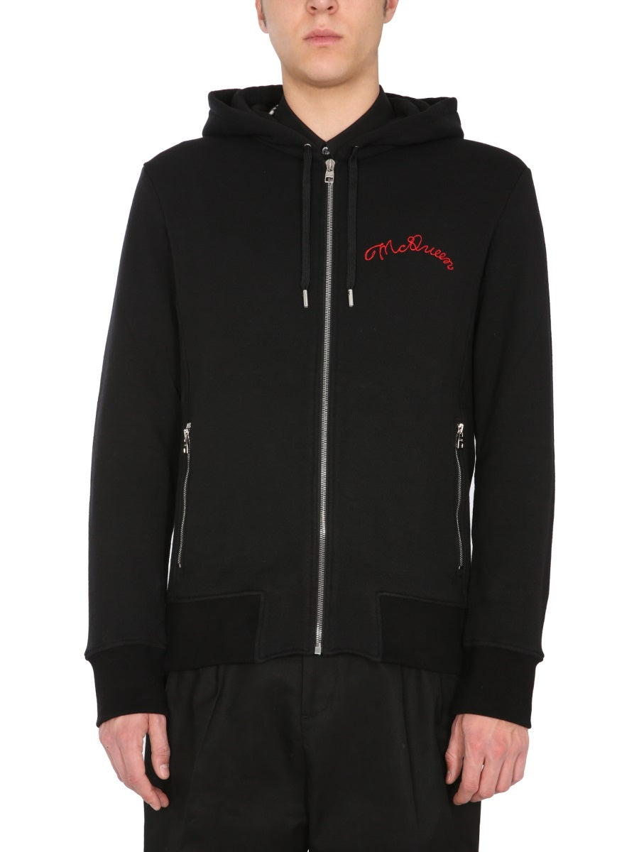Alexander McQueen Hoodies? Alexander Mcqueen Men Hooded Sweatshirt With Zip Comfortable Luxury Streetwear Hoodie