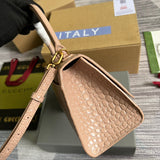 Polished Premium PU Leather Handbag - Smooth Faux-Leather Exterior | Women's Fashion Handbag #294 - back view (image 4) of designer-inspired handbag