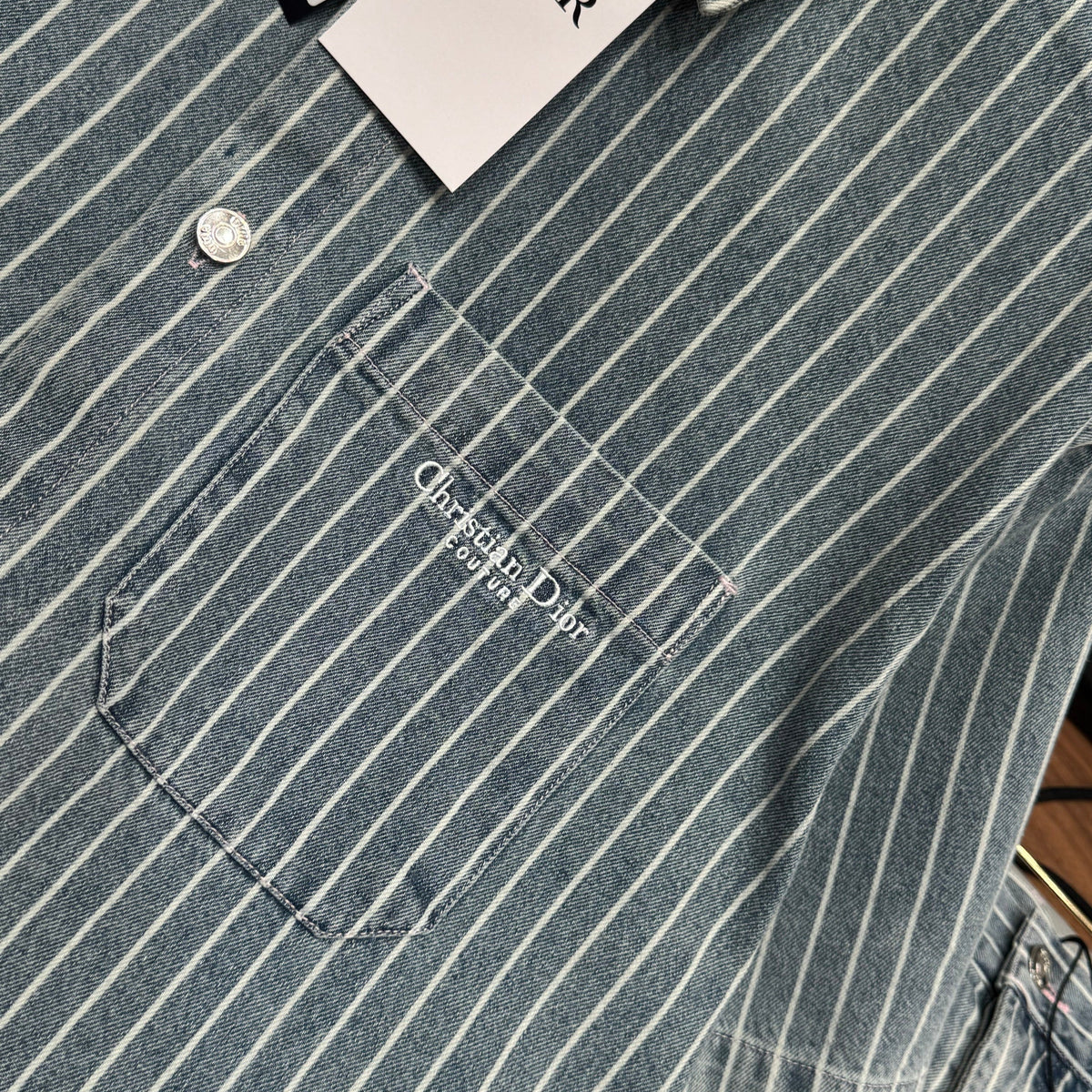 Front view of Christian Dior Denim Shirt premium piece