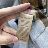 Close-up of Burberry designer clothing craftsmanship