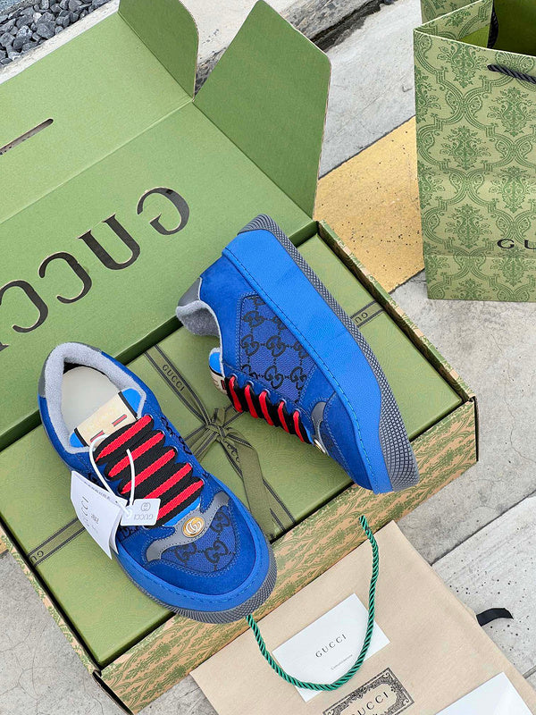 Gucci fresh white-and-black luxury sneakers view 8 minimalist modern build