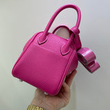 Close-up detail of tailored bag design
