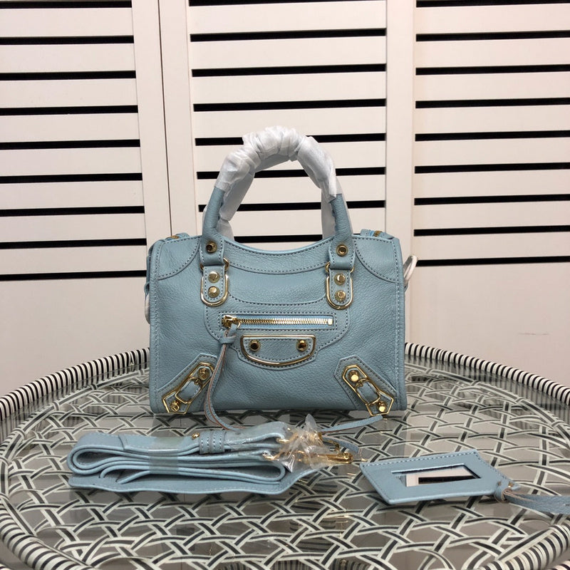 Front view of structured everyday-luxe women's handbag – women's designer-style accessory
