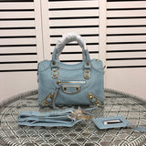 Front view of structured everyday-luxe women's handbag – women's designer-style accessory