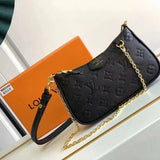 Side profile of everyday-luxe refined women's handbag – women's luxury accessory