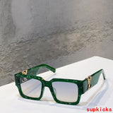 Lifestyle view of Louis Vuitton unisex sunglasses