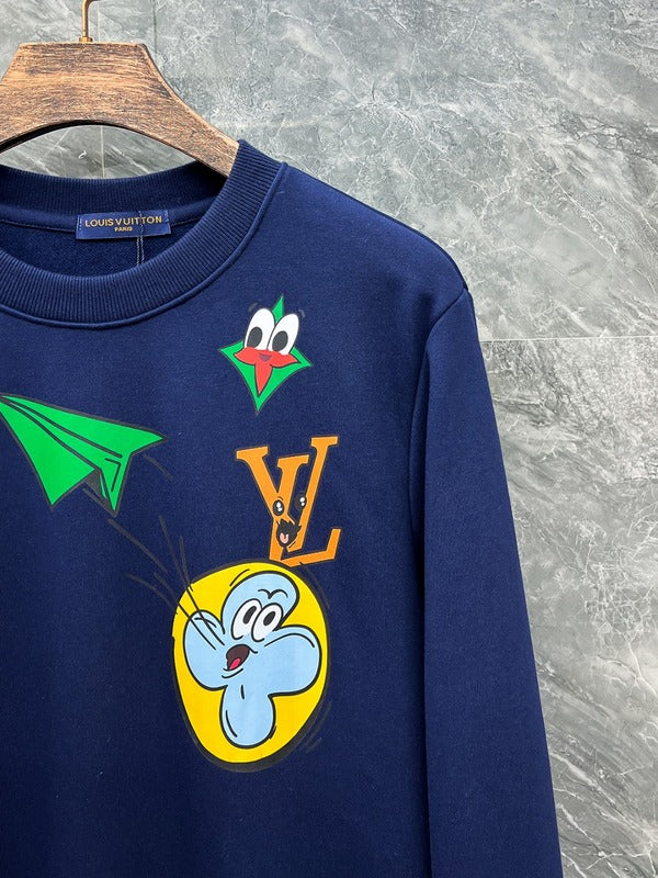Flat lay presentation of Louis Vuitton luxury clothing with tailored silhouette