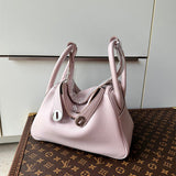 Side view of everyday-ready structured handbag