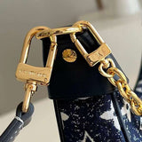 Back view of structured everyday-luxe women's handbag – women's premium purse