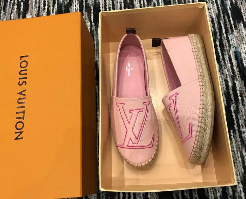 Close-up of Louis Vuitton shoes craftsmanship