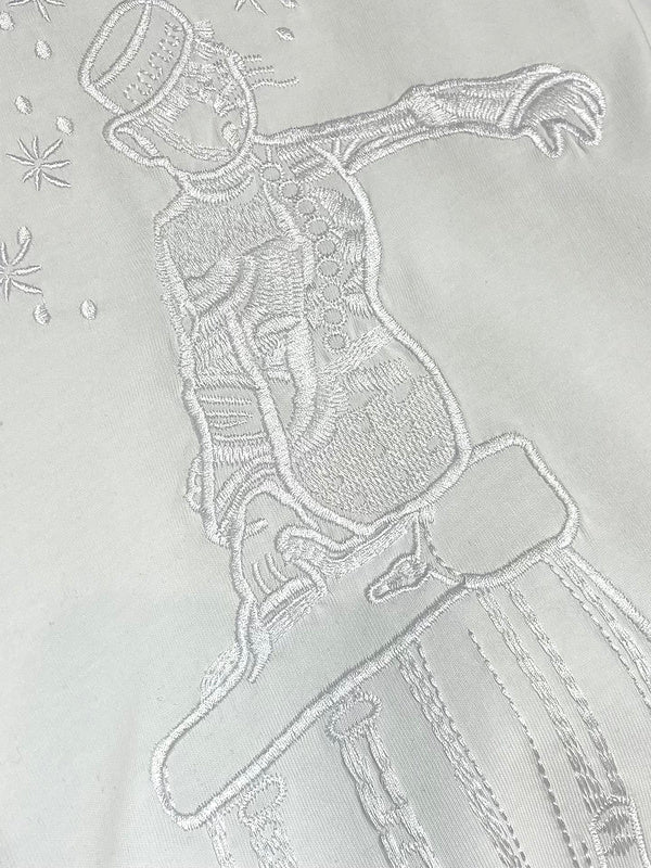 Flat lay presentation of Louis Vuitton cotton t-shirt with logo-detail design
