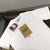 Close-up of Burberry t-shirt craftsmanship