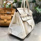 Close-up detail of classic bag design