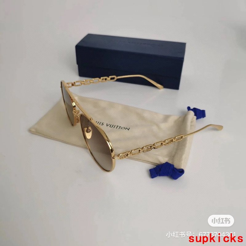 Angled view of Louis Vuitton unisex sunglasses