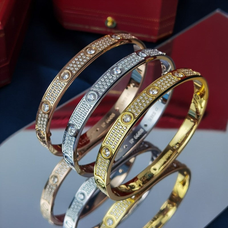 Close-up detail view of Cartier unisex jewelry piece