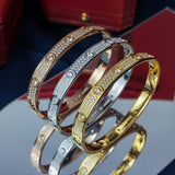 Close-up detail view of Cartier unisex jewelry piece