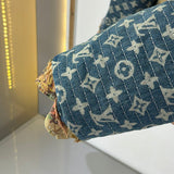 Back view of Louis Vuitton luxury clothing with contemporary cut