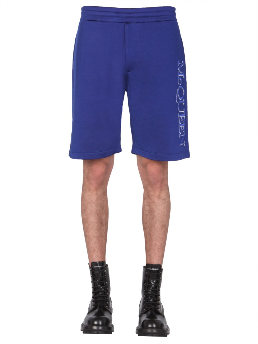 Alexander McQueen Shorts? Alexander Mcqueen Men Shorts With Embroidered Logo Everyday Lightweight Designer Shorts