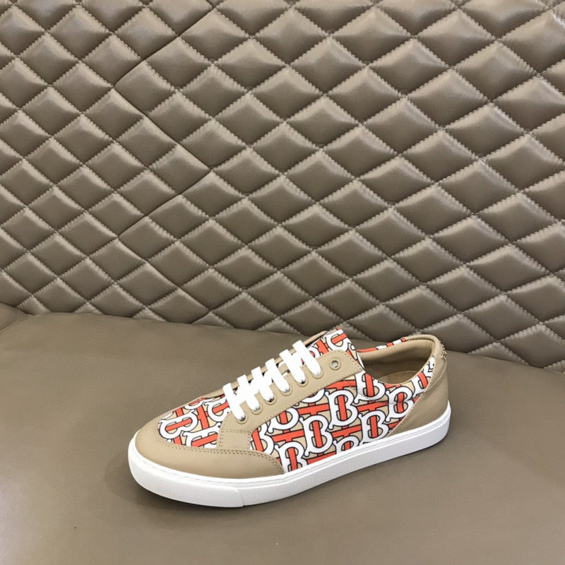 Burberry Camel Slip-On Sneakers - Heel Detail View