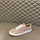 Burberry Camel Slip-On Sneakers - Heel Detail View