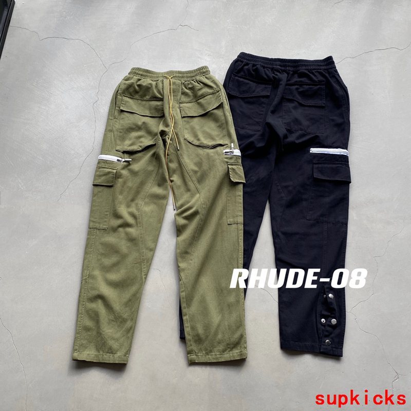 Full styled look of Rhude luxury clothing with monogram-inspired silhouette
