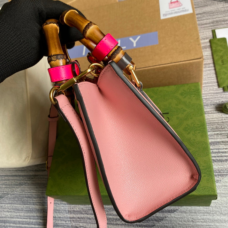 Interior view of premium classic women's handbag – women's statement bag