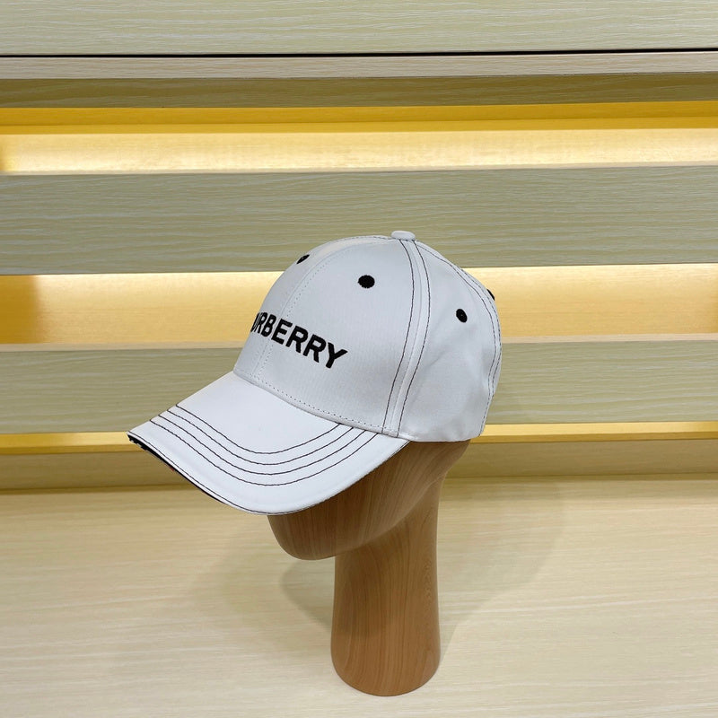 Side view of Burberry unisex cap
