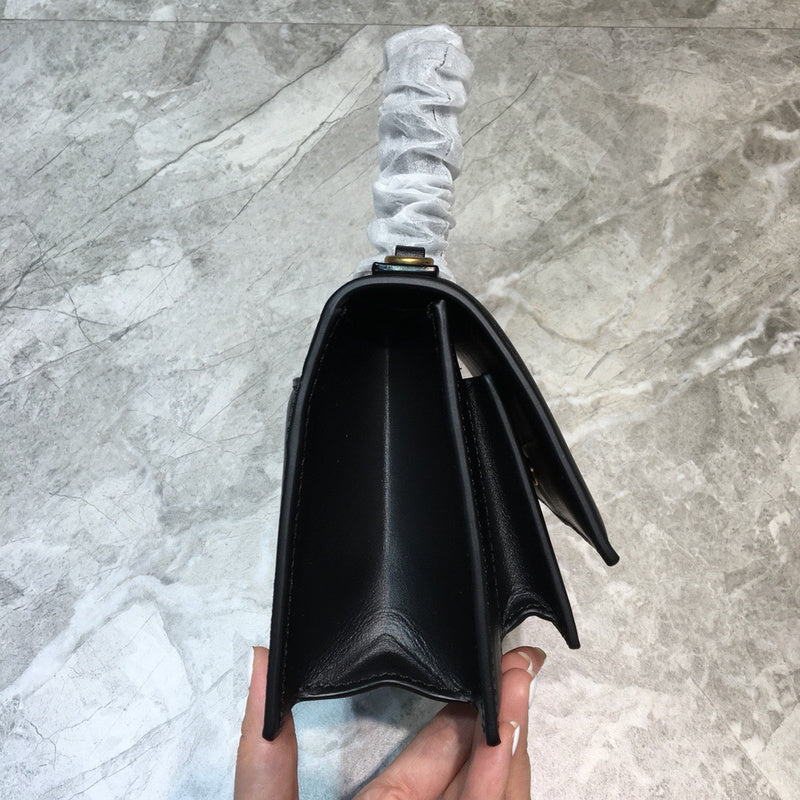 Statement Vegan Leather Handbag - Sleek Minimalist Lines | Women's Everyday Carry Handbag #854 - back view (image 4) of designer-inspired handbag