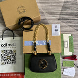 Side profile of signature premium women's handbag – women's luxury accessory
