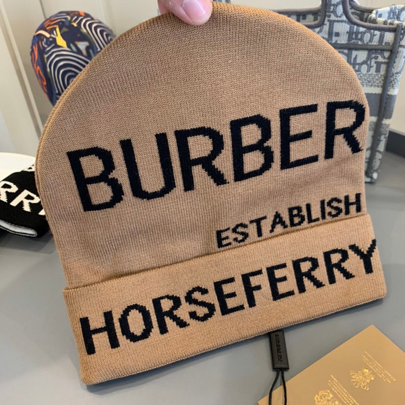 Side view of Burberry unisex cap