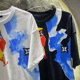 Full styled look of Louis Vuitton cotton t-shirt with runway-inspired design