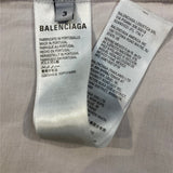 Close-up of Balenciaga designer clothing craftsmanship
