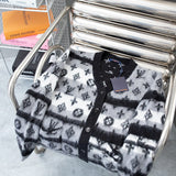 Side profile of Louis Vuitton luxury clothing with tailored silhouette