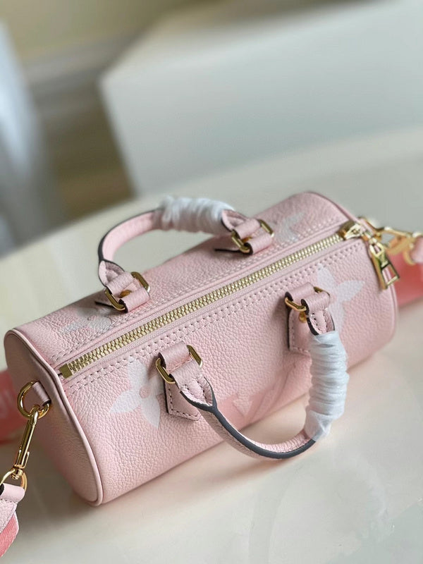 Back view of polished sleek women's handbag – women's statement bag