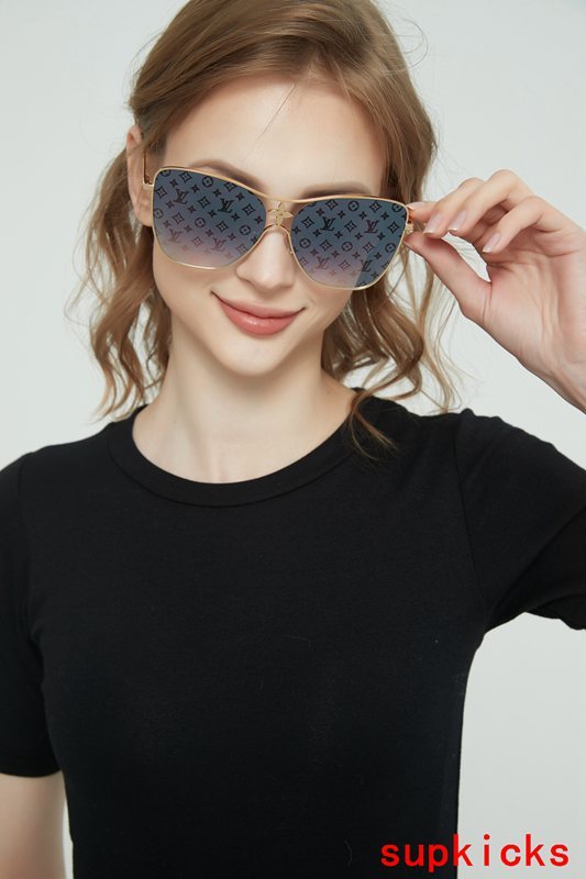 Lifestyle view of Louis Vuitton unisex sunglasses