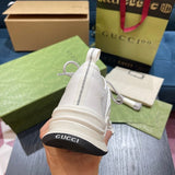 Gucci fresh white-and-black luxury sneakers view 4 minimalist modern build