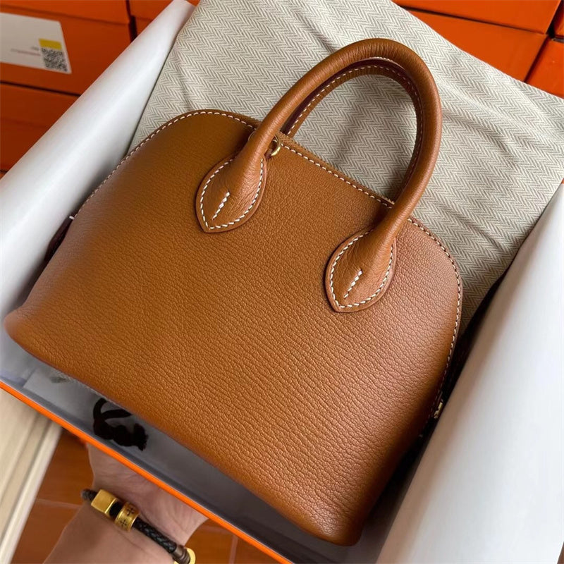 Close-up detail of clean-lined bag design