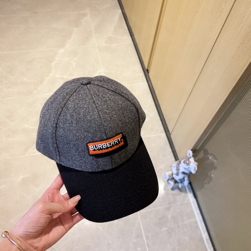 Front view of Burberry unisex cap