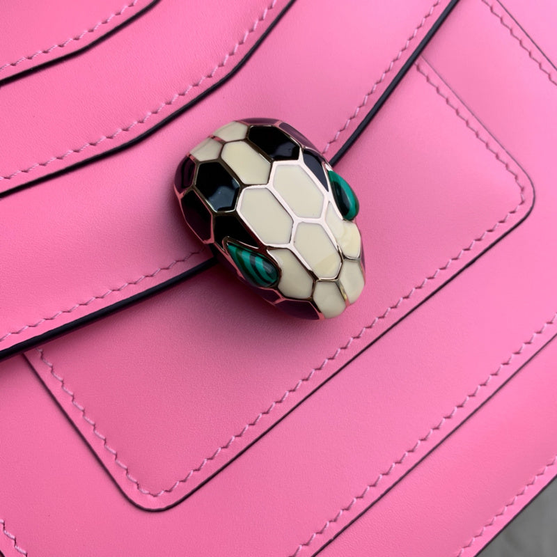 Classic Vegan Leather Handbag - Smooth Faux-Leather Exterior | Women's Luxury Handbag #1686 - styled full view (image 7) of designer-inspired handbag