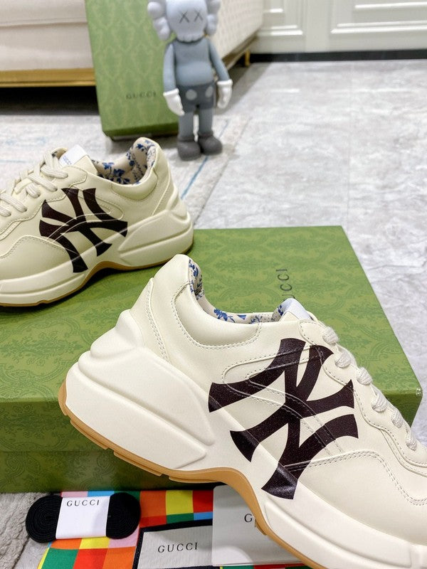Gucci sneakers detailed view showing premium designer craftsmanship