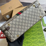 Close-up detail of refined classic women's handbag – women's statement bag