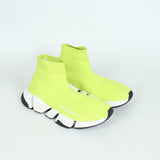 Balenciaga Chocolate Brown High-Top Sneakers - Angled View