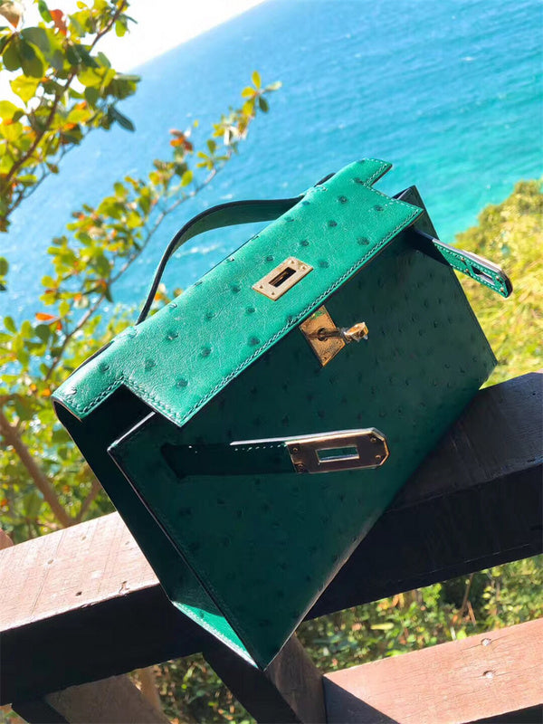 Close-up detail of tailored bag design