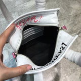 Statement Faux Leather Handbag - Smooth Faux-Leather Exterior | Women's Premium Handbag #932 - alternate angle view (image 8) of designer-inspired handbag