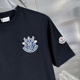 Close-up detail shot of Moncler luxury clothing with everyday silhouette