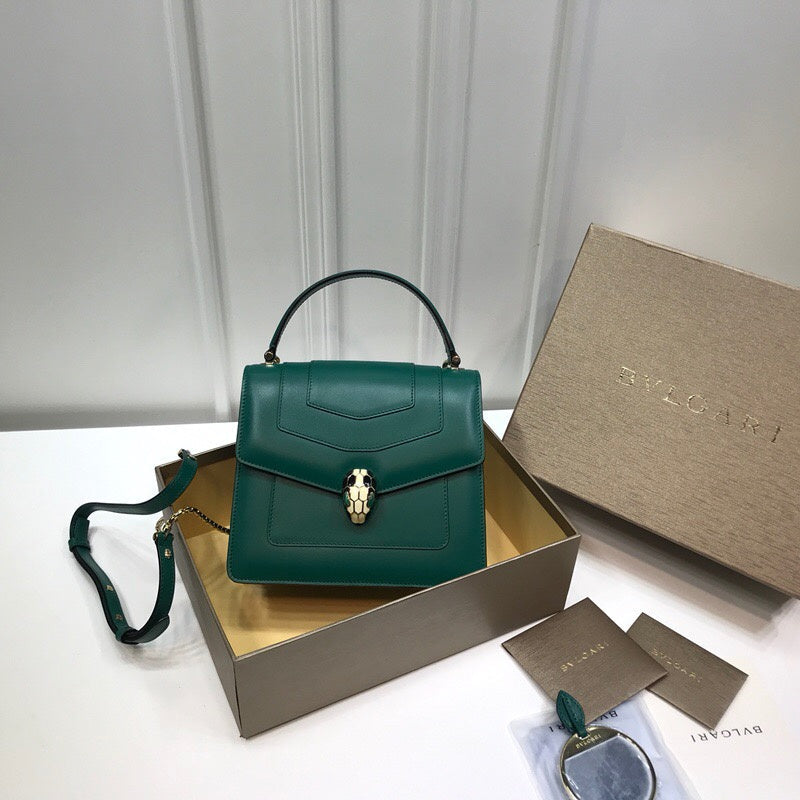 Structured Vegan Leather Handbag - Versatile Everyday Design | Women's Luxury Handbag #1763 - front view (image 1) of designer-inspired handbag