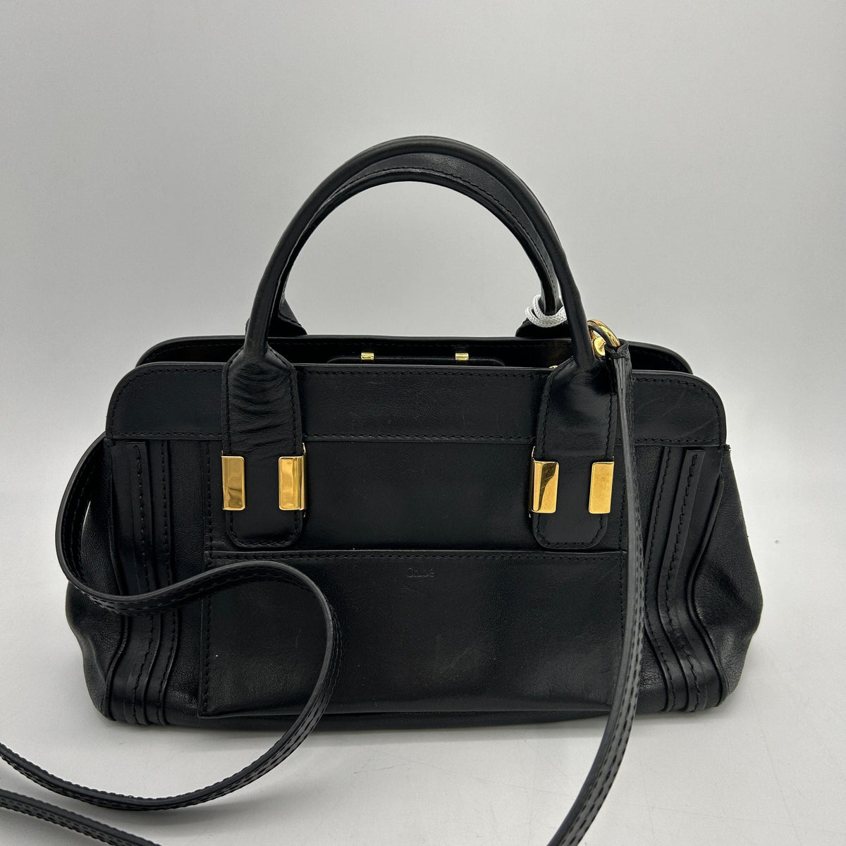 Chloe designer handbag calf closeup detail